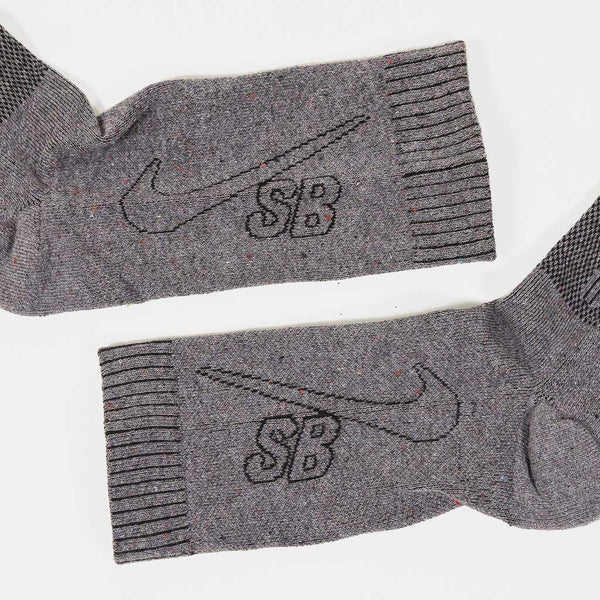 Nike SB - Multiplier Skate Crew Socks - Grey / Black