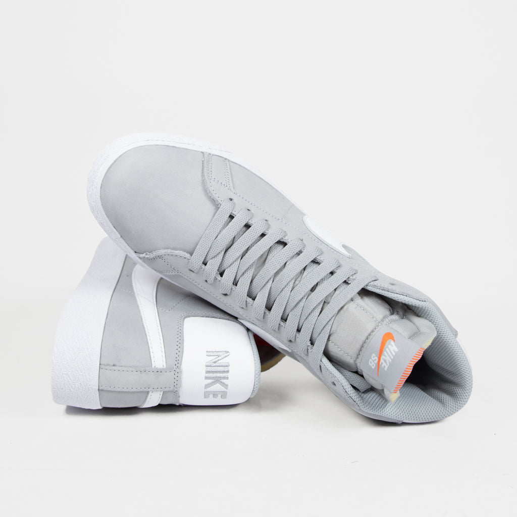 Nike SB Orange Label Wolf Grey Blazer Mid Shoes