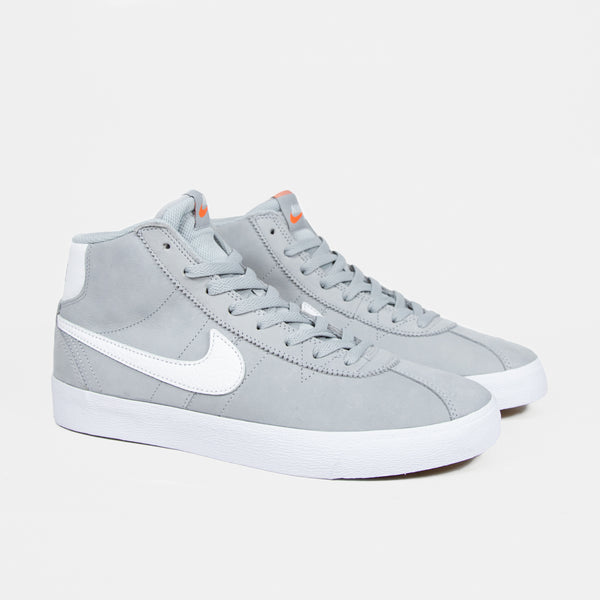 Nike SB - Orange Label Bruin High Shoes - Wolf Grey / White