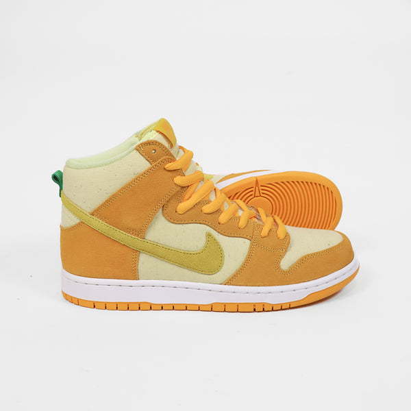 Nike SB - 'Pineapple' Dunk High Pro Shoes (UK ONLY) - University Gold / Vivid Sulfer / Citron Tint