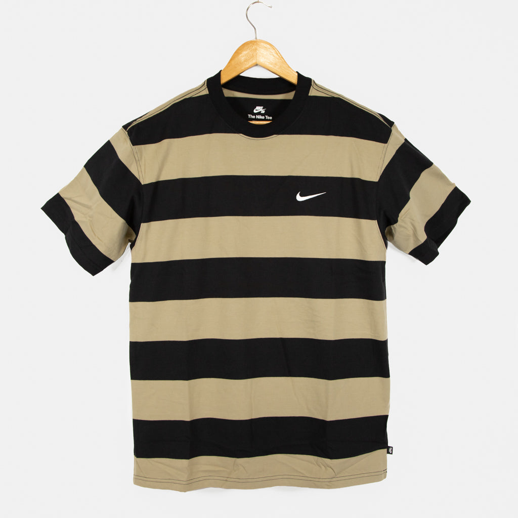 Nike SB Olive And Black Striped T-Shirt