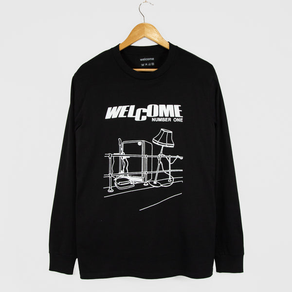Welcome Skate Store - Number One Longsleeve T-Shirt - Black