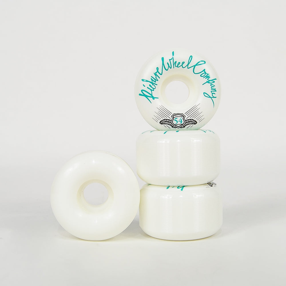 Picture 54mm (99a) POP White Skateboard Wheels