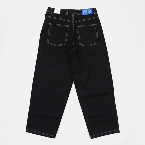 Polar Skate Co. - Big Boy Denim Jeans - Black (Contrast Stitching)