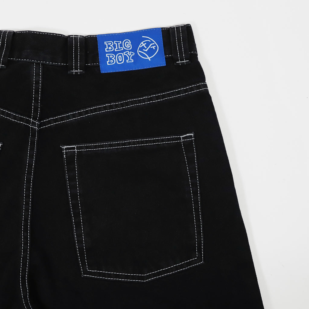 Polar Skate Co. Black Contrast Stitch Big Boy Denim Jeans Pocket
