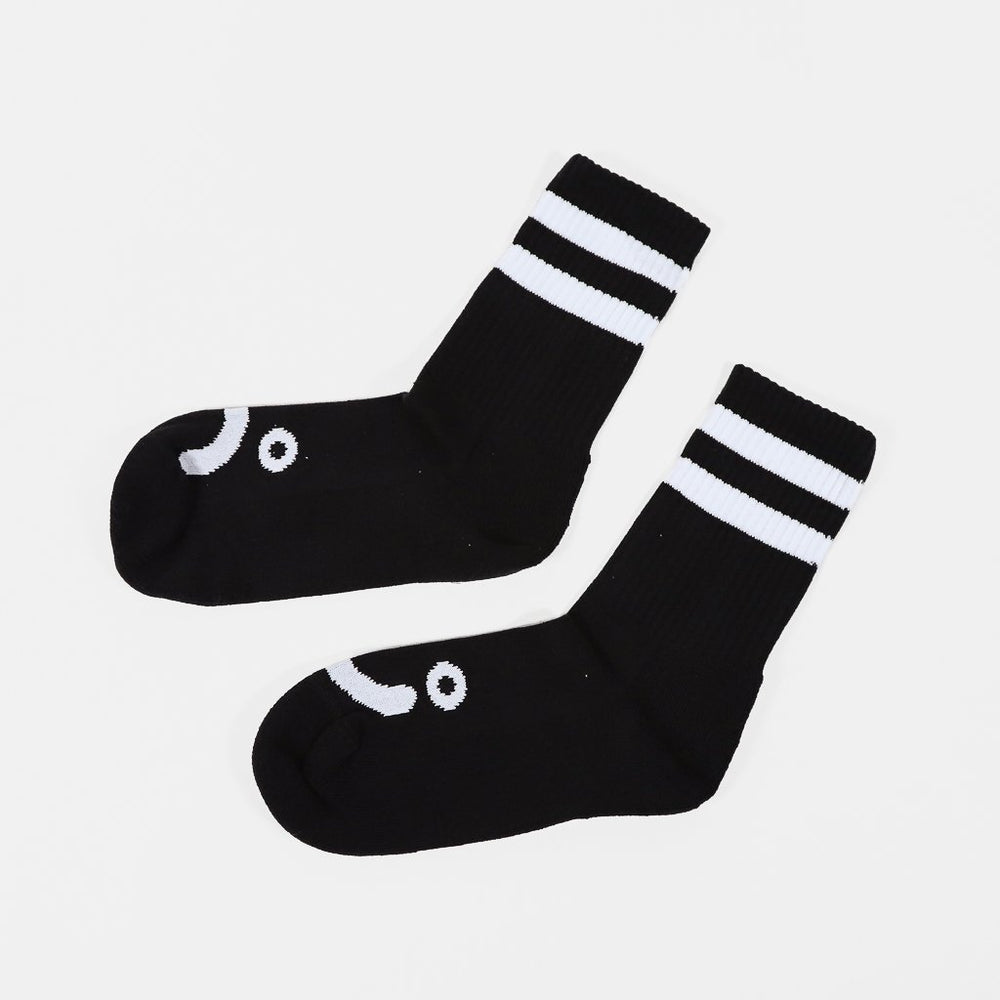 Polar Skate Co. Happy Sad Black Socks