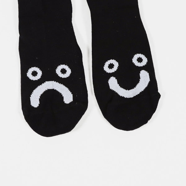 Polar Skate Co. - Happy Sad Socks - Black