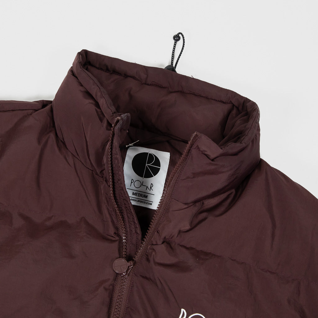 Polar Skate Co - Pocket Puffer Jacket - Bordeaux | Welcome Skate Store
