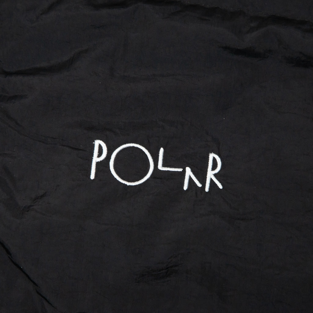Polar Skate Co. Black Pocket Puffer Jacket Embroidery