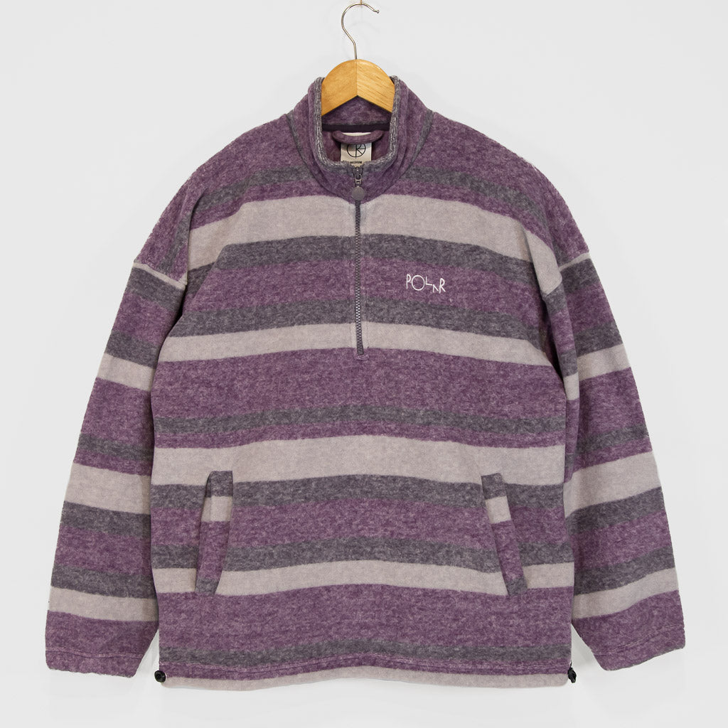 Polar Skate Co. Purple Stripe Fleece Pullover