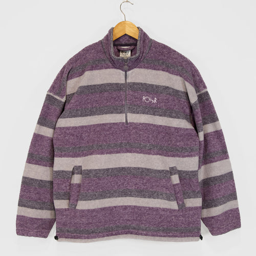 Polar Skate Co. - Stripe Fleece Pullover - Light Purple