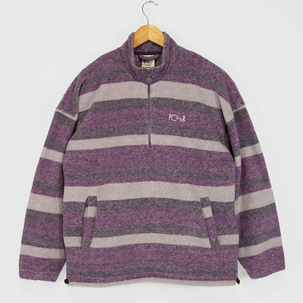 Polar Skate Co. - Stripe Fleece Pullover - Light Purple