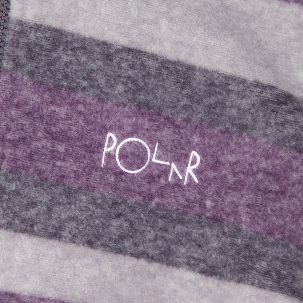Polar Skate Co. Purple Stripe Fleece Pullover 
