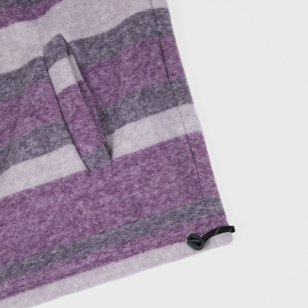 Polar Skate Co. Purple Stripe Fleece Pullover Hem