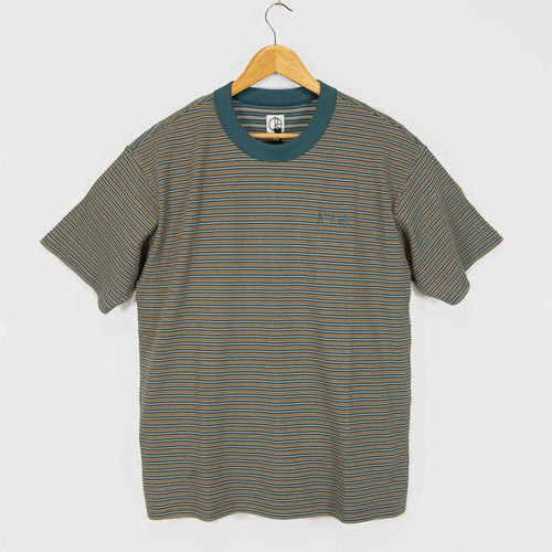 Polar Skate Co. - Stripe Shin T-Shirt - Teal