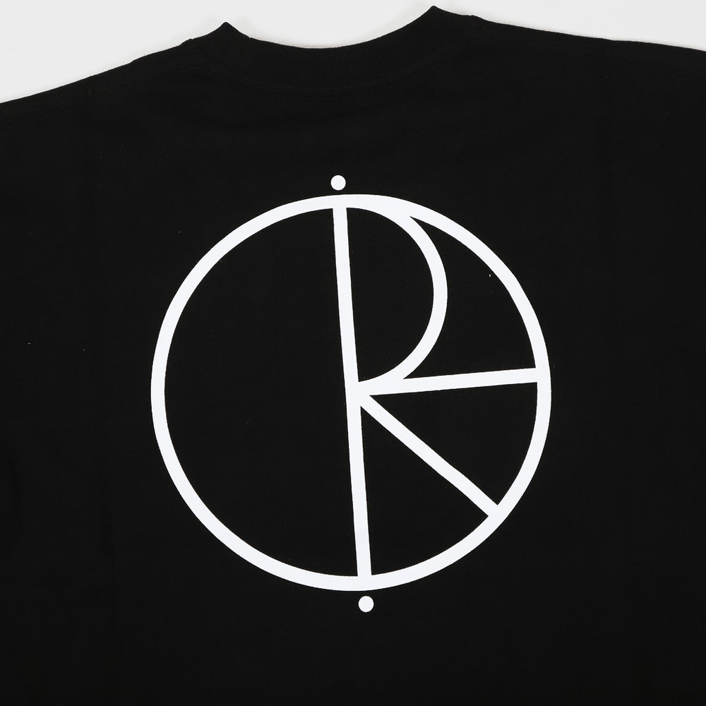 Polar Skate Co. Youth Stroke Logo Black T-Shirt Back Print