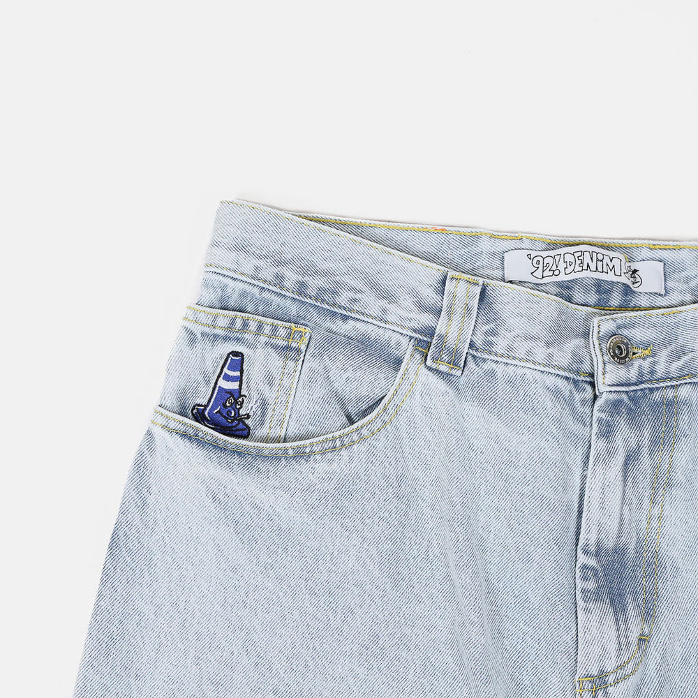 Polar Skate Co. Light Blue '92 Denim Jeans Pocket Embroidery