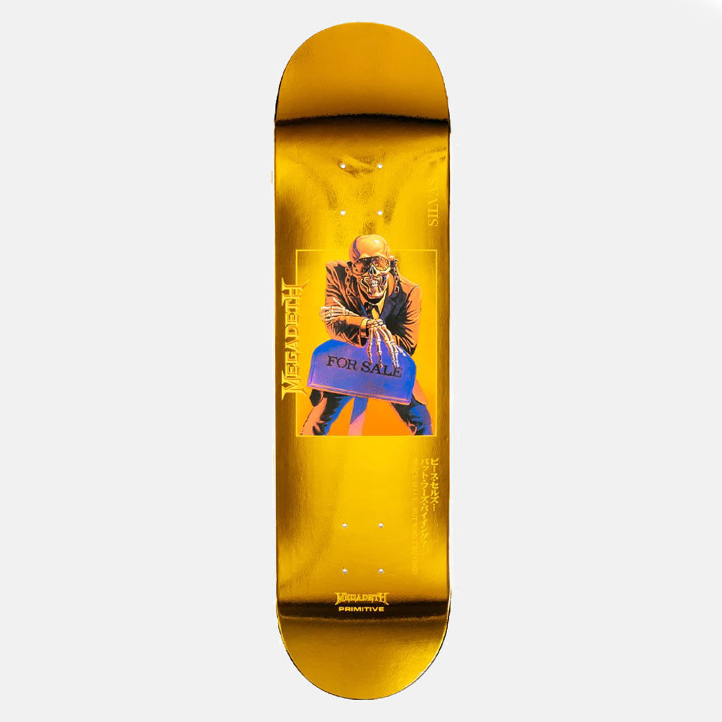 Primitive Skateboarding 8.125" Miles Silvas Megadeth Peace Sells Skateboard Deck