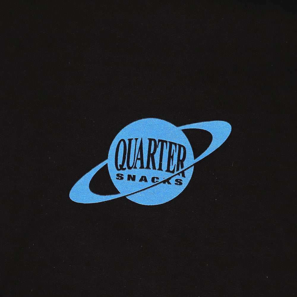Quartersnacks Spaceman Black T-Shirt Front Print
