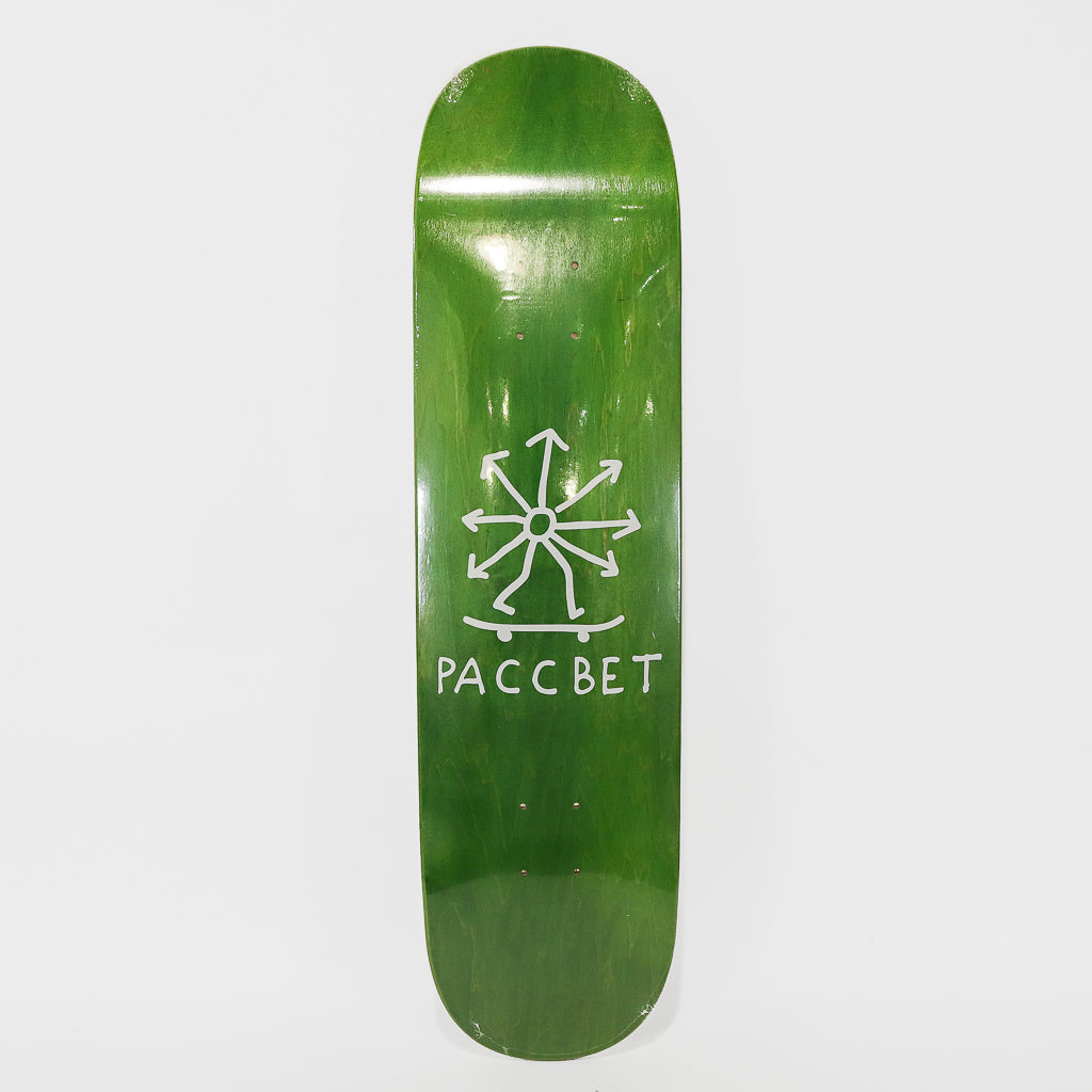 Rassvet 8.125" Sun Logo Green Skateboard Deck