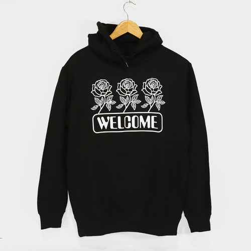Welcome Skate Store - Roses Pullover Hooded Sweatshirt - Black