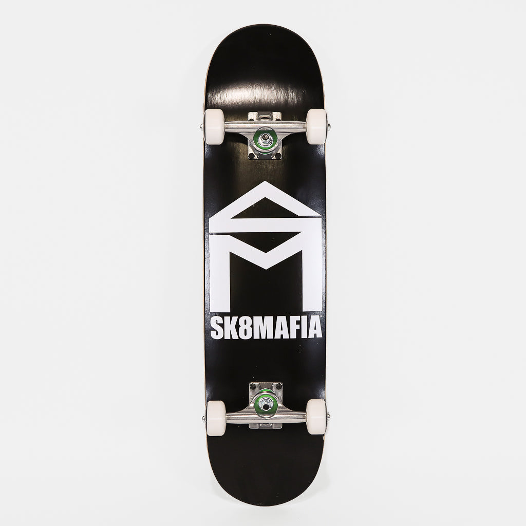 SK8 Mafia Skateboard 7.75" House Logo Black Complete Skateboard
