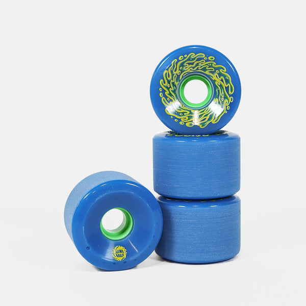 Santa Cruz - 66mm (78a) OG Slime Balls Skateboard Wheels - Blue / Green