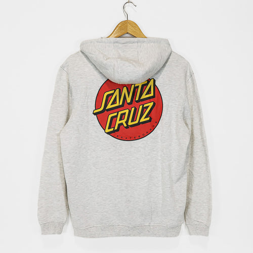 Santa Cruz - Classic Dot Pullover Hooded Sweatshirt - Athletic Heather