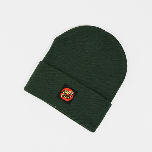Santa Cruz - Classic Label Beanie - Dark Olive