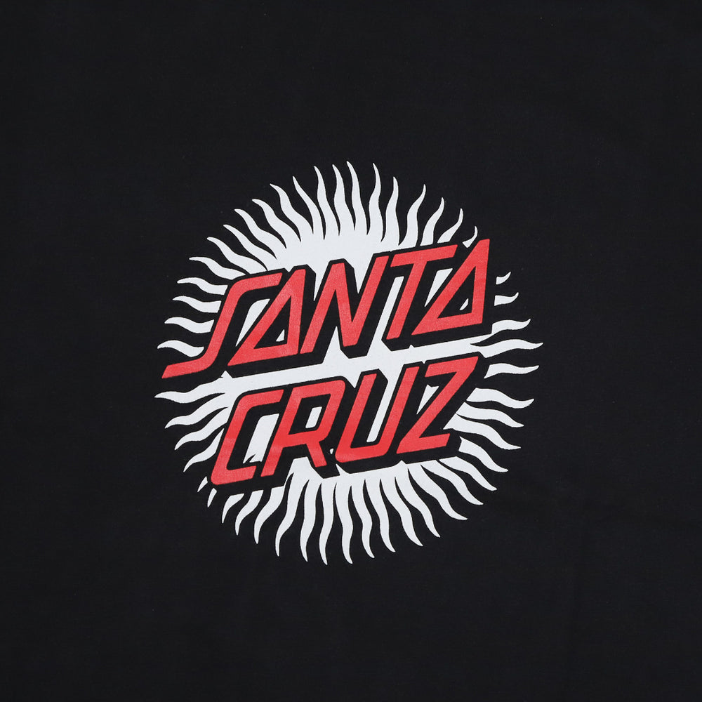 Santa Cruz Daylight Dot Black T-Shirt Front Print