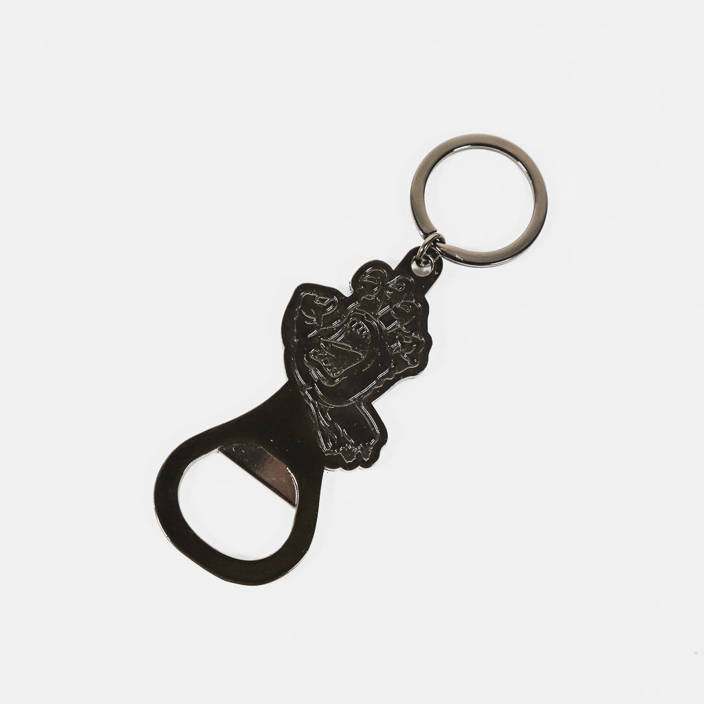 Santa Cruz - Screaming Hand Silver Bottle Opener Keychain