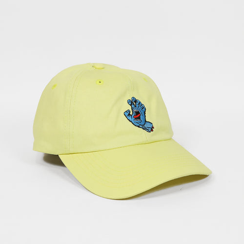 Santa Cruz - Screaming Hand Embroidered Dad Cap - Butter