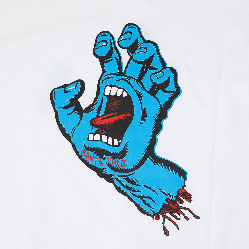 Santa Cruz Screaming Hand White Longsleeve T-Shirt