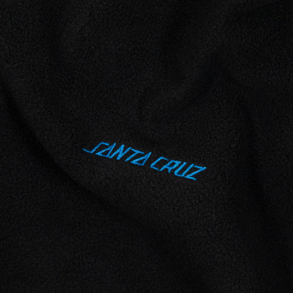 Santa Cruz - Strip Polar Fleece Hooded Sweatshirt - Black