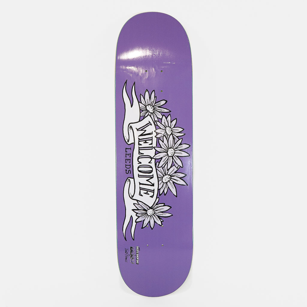 Welcome Skate Store - 8.06 Sketchy Skate Shop Skateboard Deck - Purple