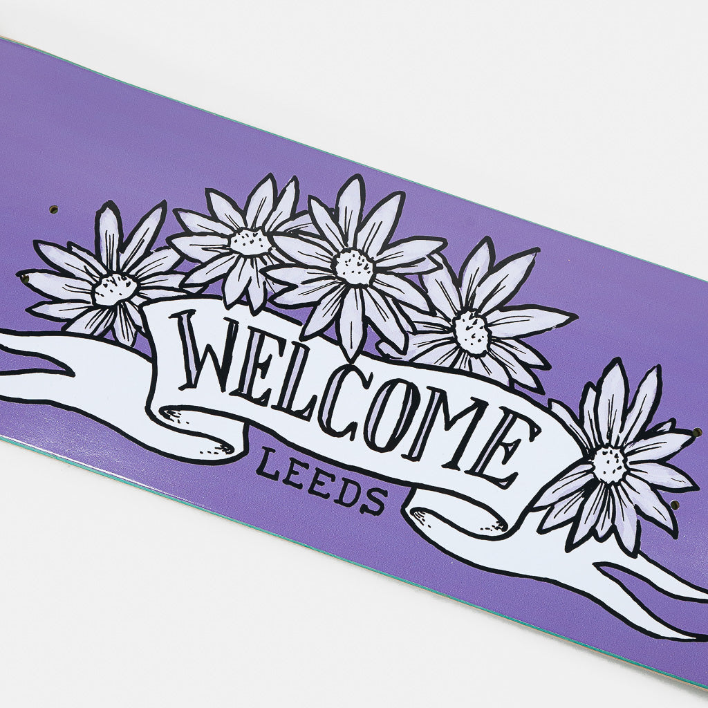 Welcome Skate Store - 8.06 Sketchy Skate Shop Skateboard Deck - Purple