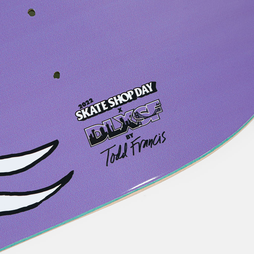 Welcome Skate Store - 8.06 Sketchy Skate Shop Skateboard Deck - Purple