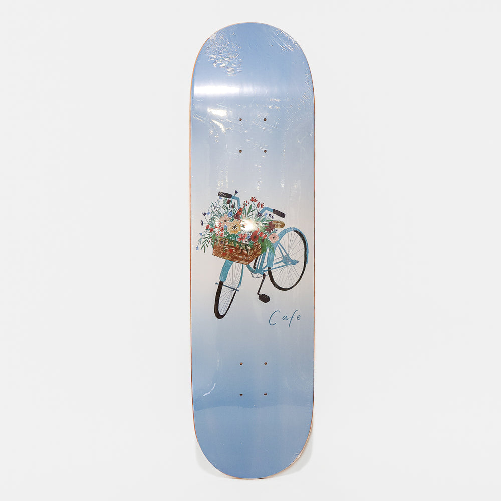 Skateboard Cafe Flower Basket Blue Skateboard Deck