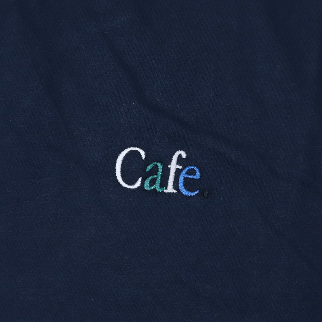 Skateboard Cafe JLH Embroidered Wayne Navy T-Shirt