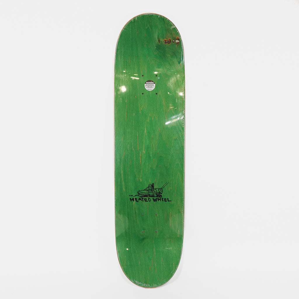 The Heated Wheel - 8.38" Grasshopper Guy Skateboard Deck