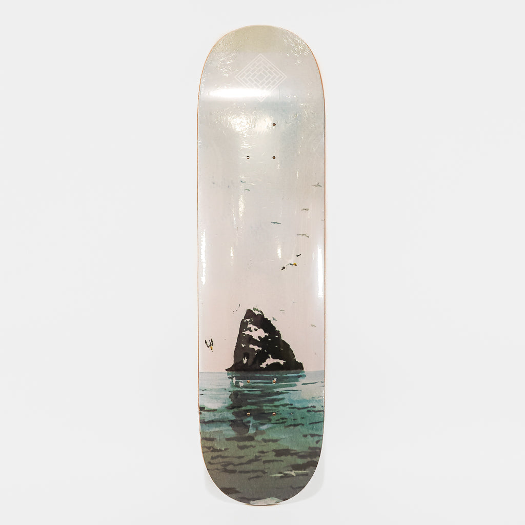 The National Skateboard Co. - 8.5" Black Rock Skateboard Deck - (Medium Concave)