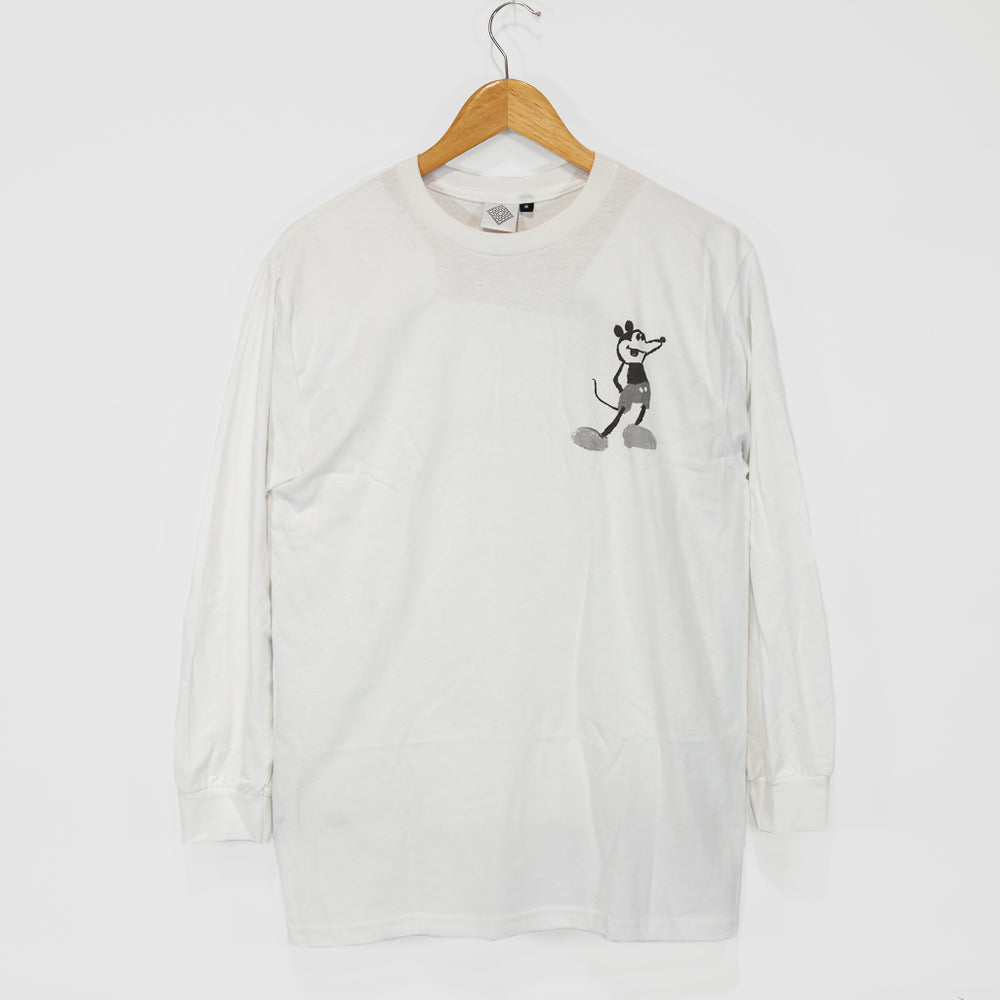 The National Skateboard Co. Maxi Mouse White Longsleeve T-Shirt