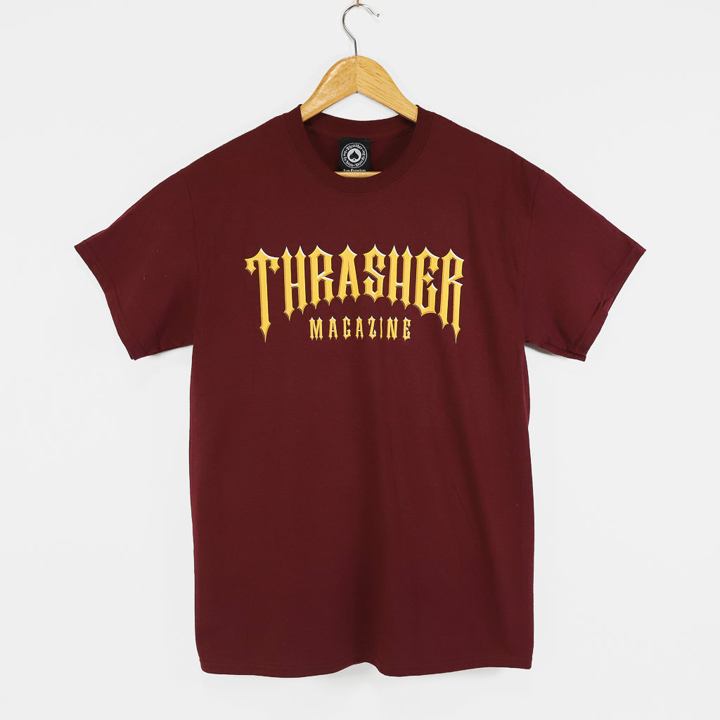 Maroon hot sale thrasher shirt