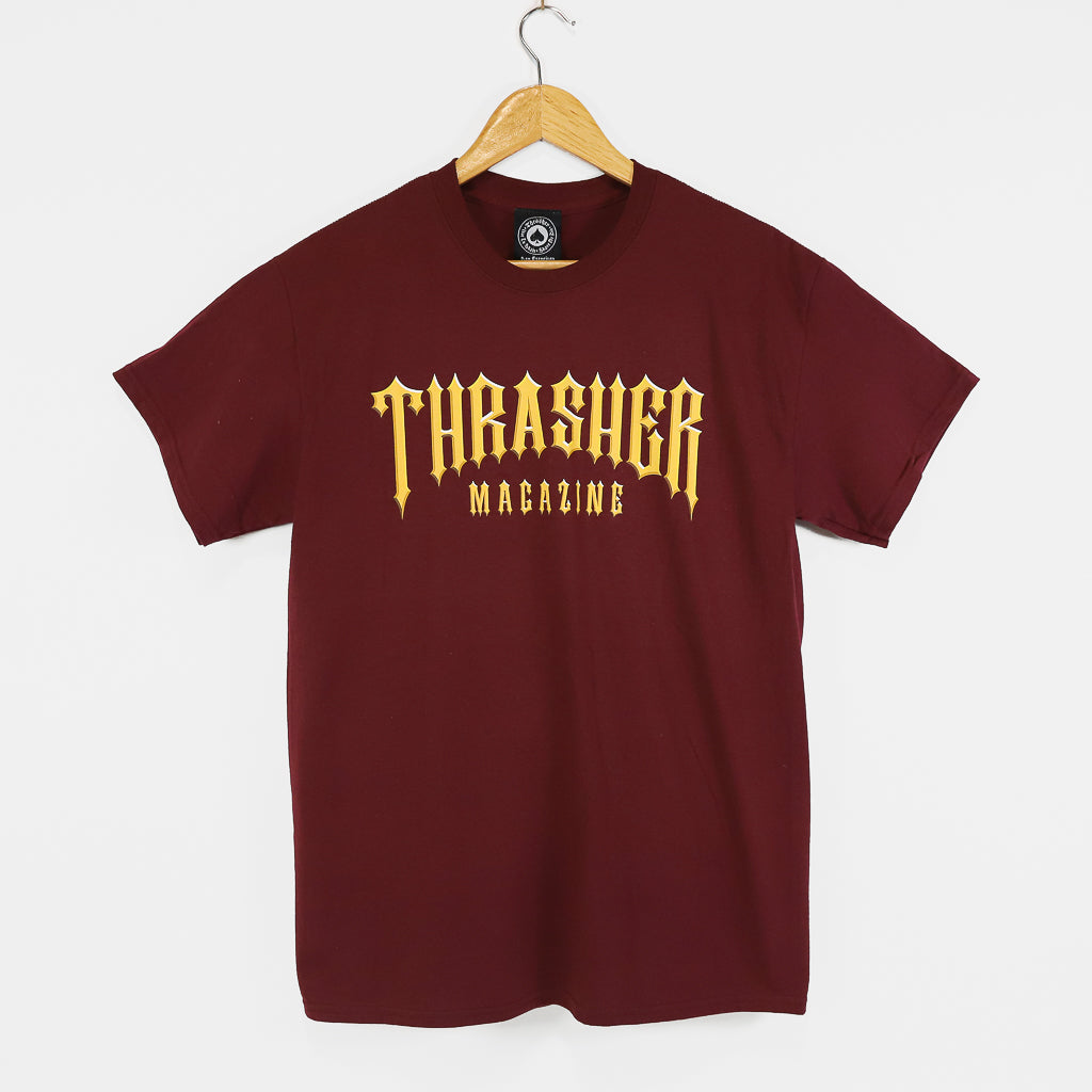 Thrasher Low Low Logo Maroon T-Shirt