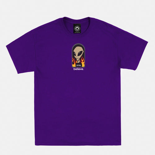 Thrasher Magazine - Alien Workshop Believe T-Shirt - Purple