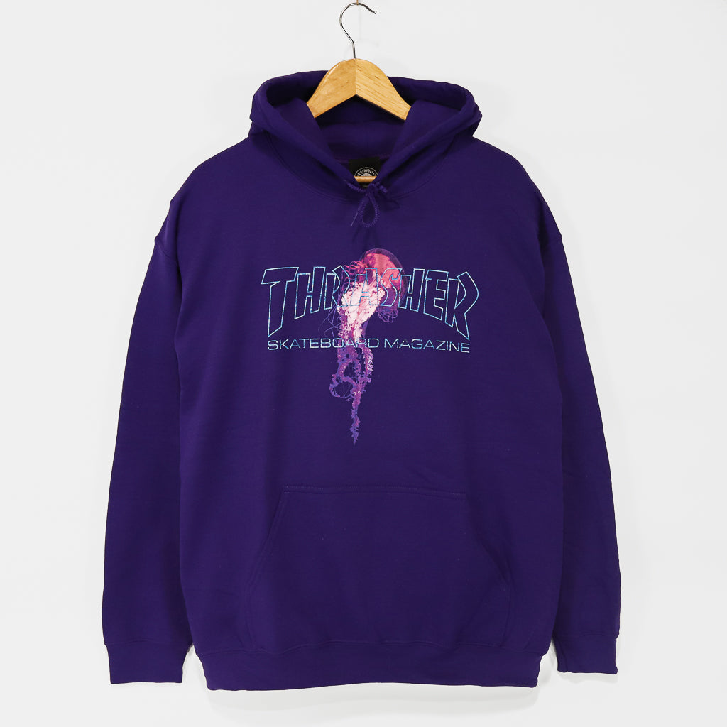 Thrasher Magazine Atlantic Drift Purple Pullover Hooded Sweatshirt