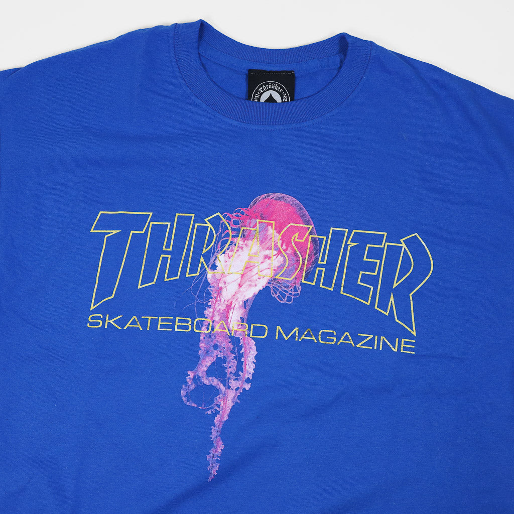 Thrasher Magazine Atlantic Drift Royal Blue T-Shirt