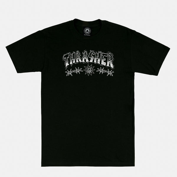Thrasher Magazine - Barbed Wire T-Shirt - Black