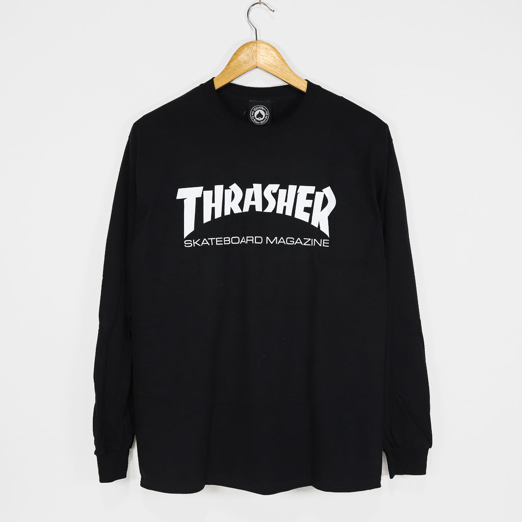 Thrasher Magazine Skate Mag Logo Black Longsleeve T-Shirt