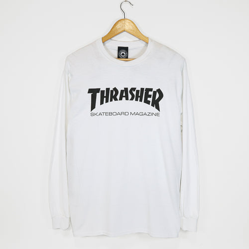 Thrasher Magazine - Skate Mag Logo Longsleeve T-Shirt - White